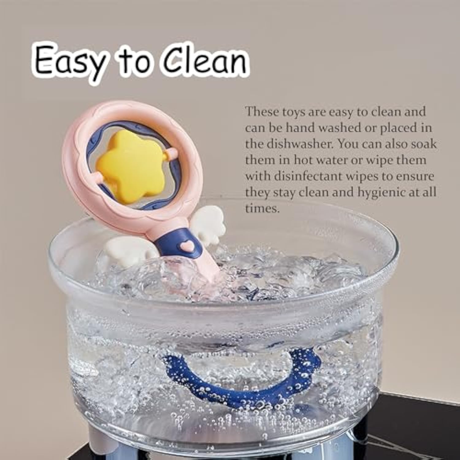 Pet Interactive Squeaky Chew Toy Durable Teeth Cleaning Toy
