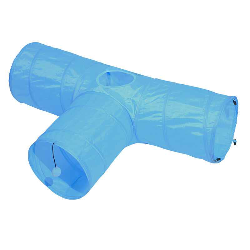 Pet Foldable Tunnel Climbing Interactive Toy