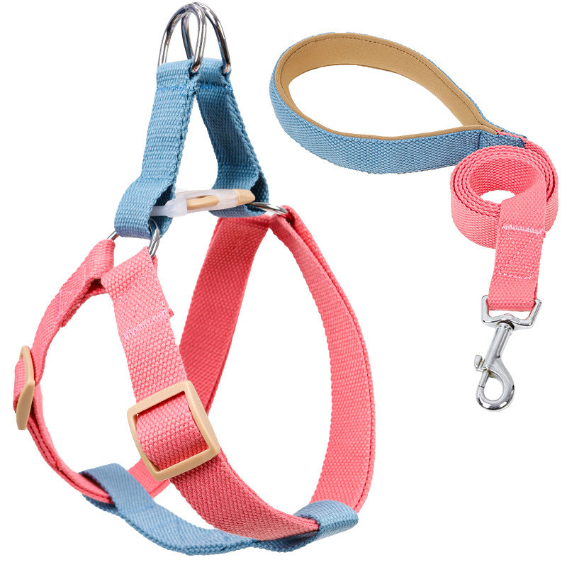 Pet Drawstring Vest Leash Walking Control Strap