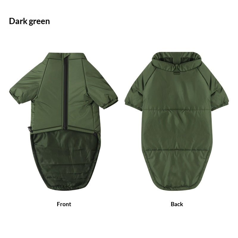 Pet Cotton Jacket Two Leg Design Warm Comfortable Outdoor Wear