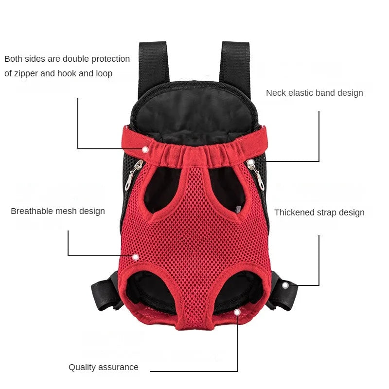 Pet Backpack Carrier Breathable Portable Travel Hiking Bag