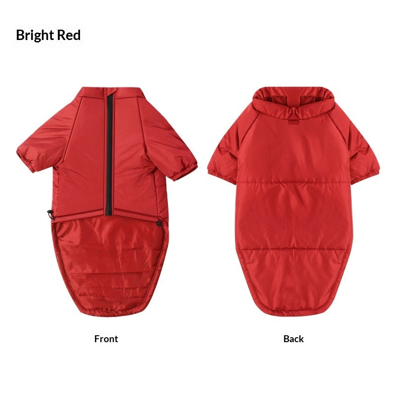 Pet Cotton Jacket Two Leg Design Warm Comfortable Outdoor Wear