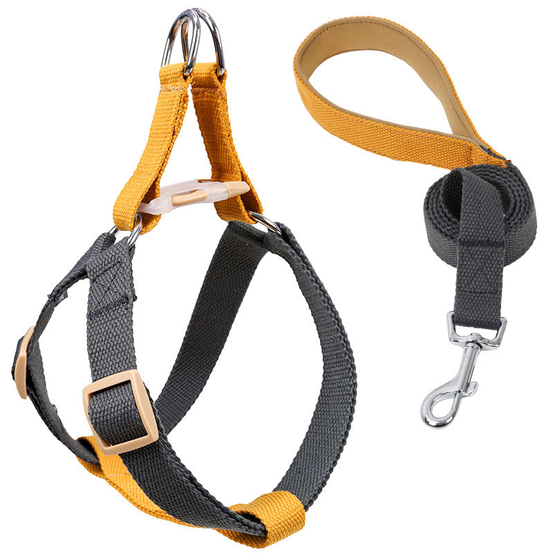 Pet Drawstring Vest Leash Walking Control Strap
