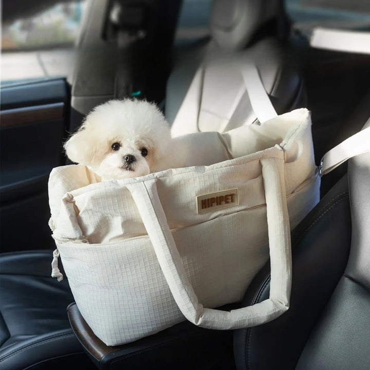 Portable Pet Car Seat With Adjustable Safety Leash And Carrier