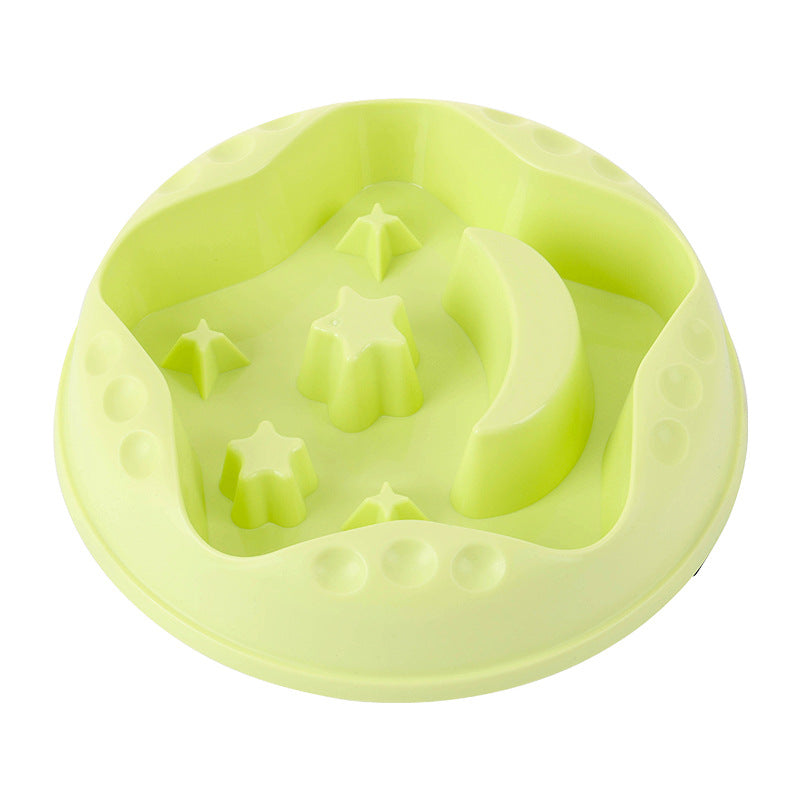 Pet Moon Star Slow Feeding Large Capacity Bowl