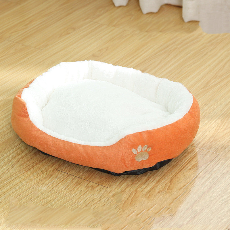 Removable Washable Round Pet Kennel Bed With Cushion