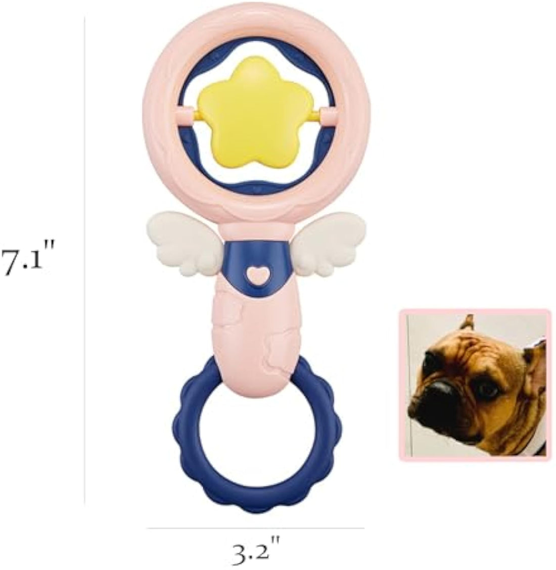 Pet Interactive Squeaky Chew Toy Durable Teeth Cleaning Toy