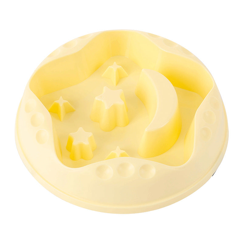 Pet Moon Star Slow Feeding Large Capacity Bowl