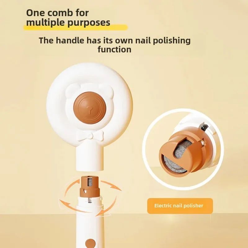 Rechargeable Pet Nail Trimmer Grooming Comb Electric Care Tool