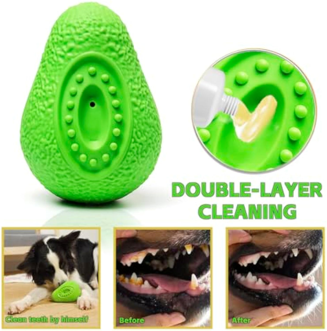 Pet Indestructible Chew Toy Durable Rubber Teething Toy