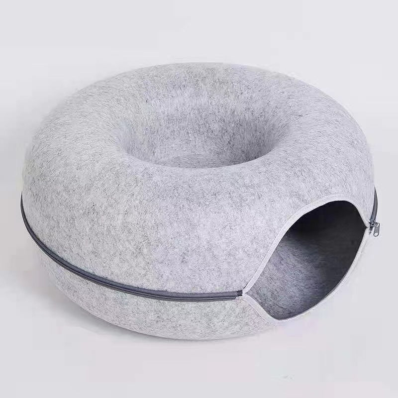 Comfortable Round Pet Tunnel Bed For Cats And Pets