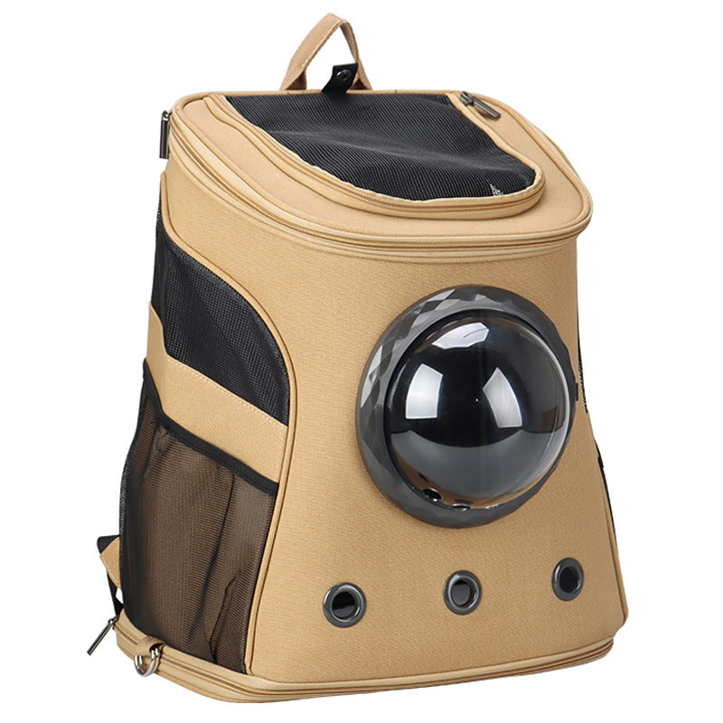 Portable Backpack Style Pet Carrier For Medium Sized Pets