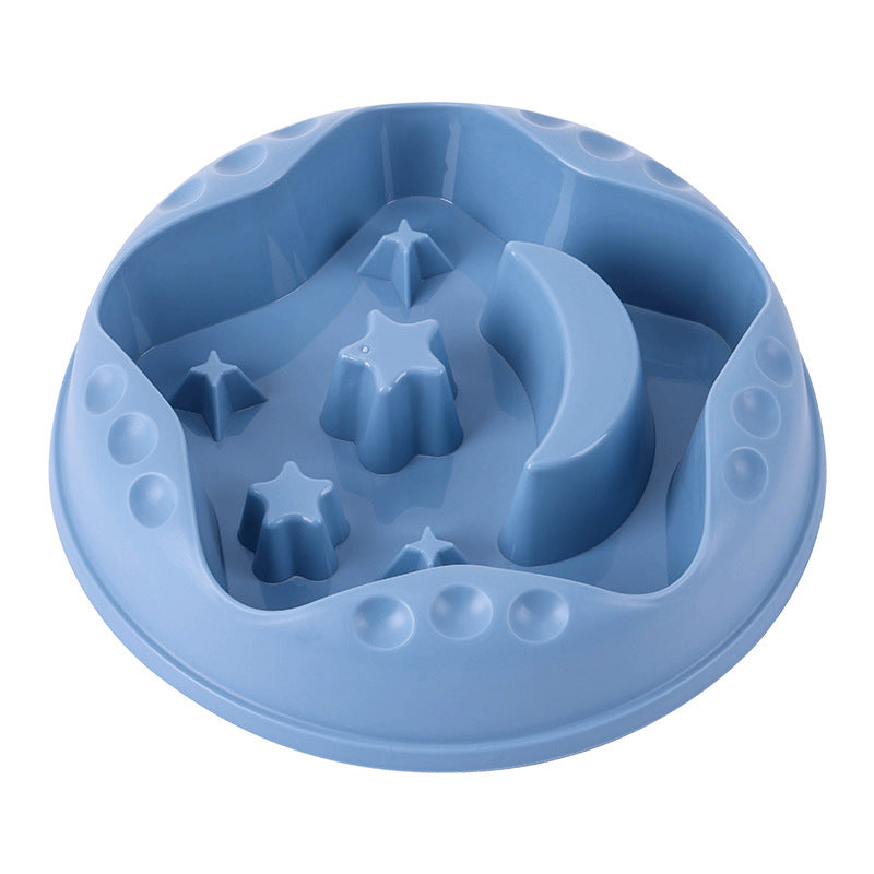 Pet Moon Star Slow Feeding Large Capacity Bowl